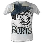 Rocky and Bullwinkle Boris White T-Shirt